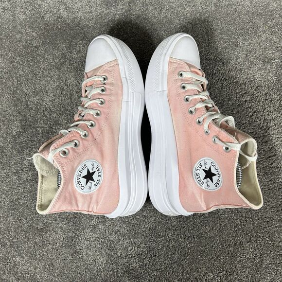Converse CT All Star Move Hi Top A03544C Women’s Size 9 Flamingo Platform Shoes - Picture 8 of 14